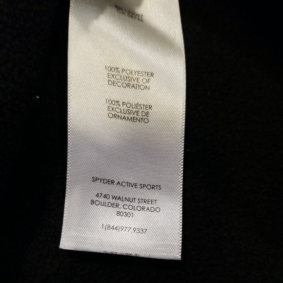 Spyder Black Jacket/Sweater with Red Details - Picture 6 of 10